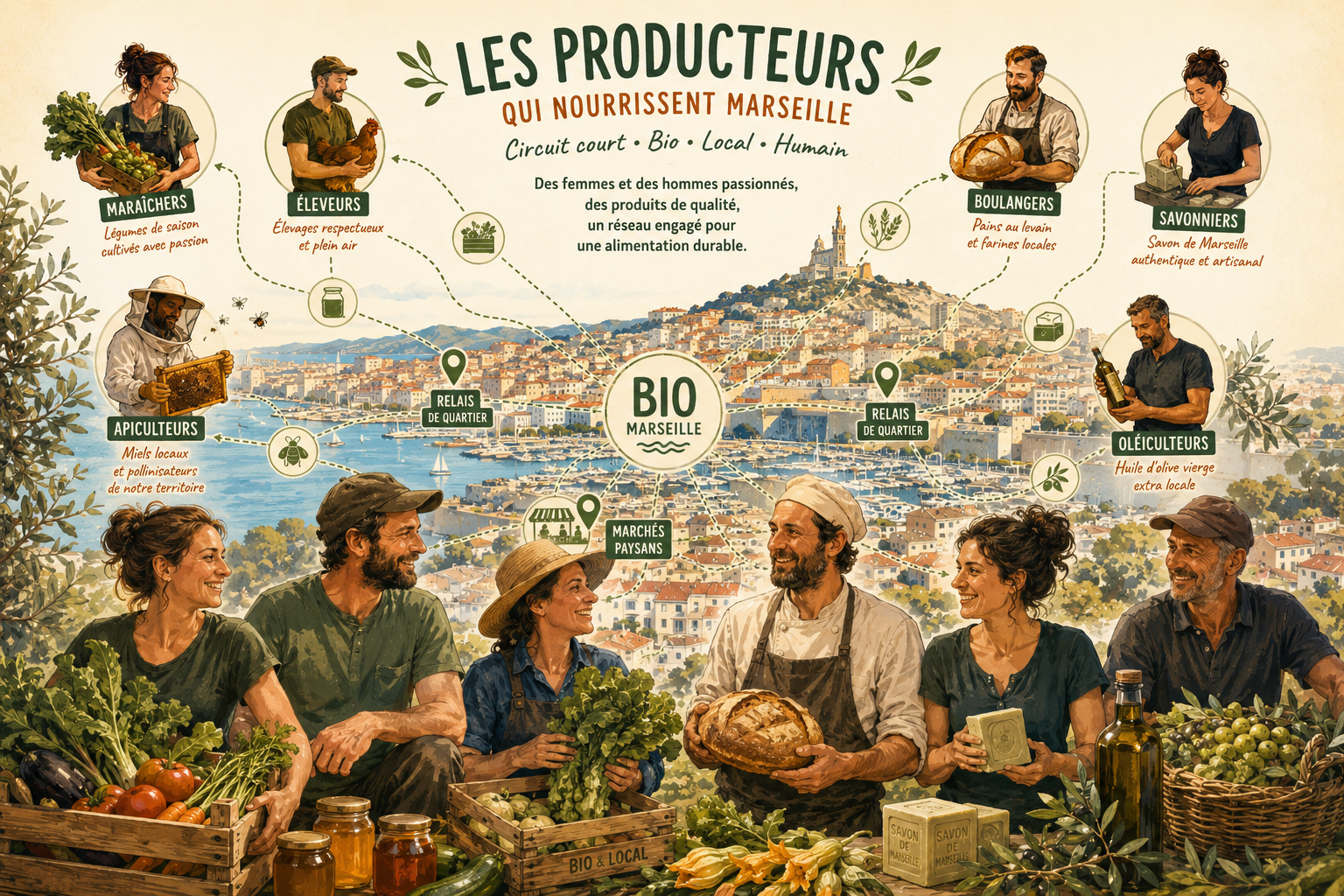 Cartographie producteurs marseille