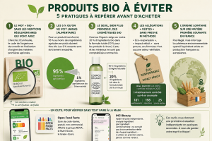 Produits bio à éviter : 5 pratiques à repérer avant d’acheter, des labels aux ingrédients, cosmétiques, allégations vertes et origine
